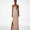 One Shoulder Twist Front Evening Dress One Shoulder Twist Front Evening Dress