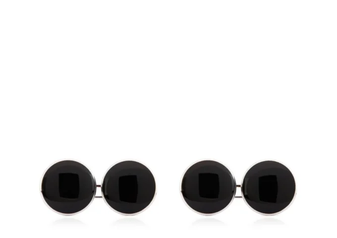 Onyx Round Cufflinks