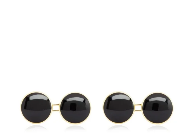 Onyx Round Cufflinks