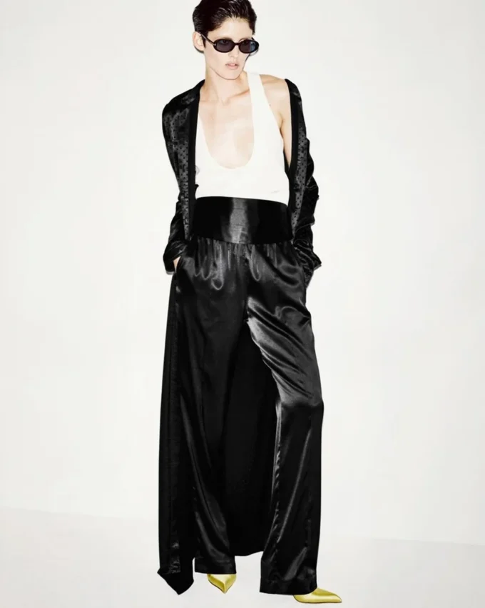 Polka Dot Jacquard Long Belted Military Dress