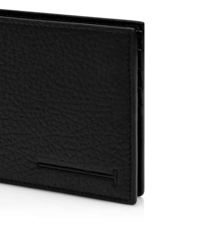 Printed Deer Leather Elongated T Line Classic Bifold Wallet Printed Deer Leather Elongated T Line Classic Bifold Wallet