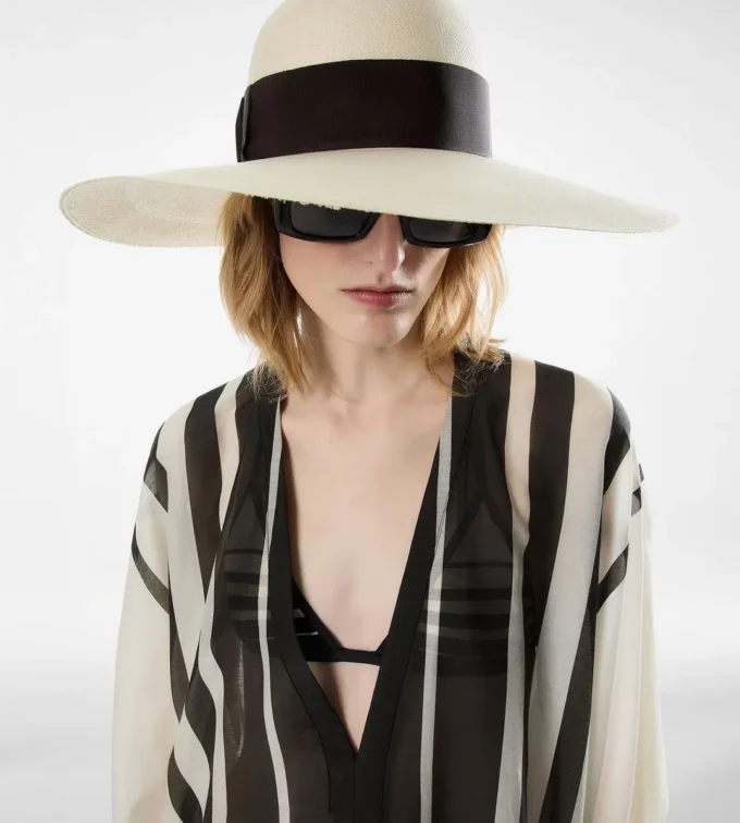 Raffia Brim Hat