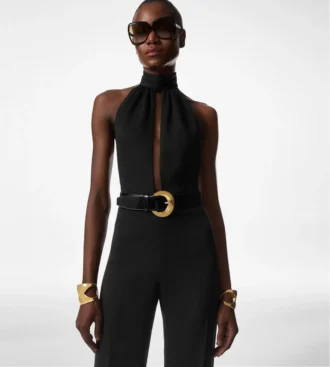 Sable’ Halter Neck Belted Jumpsuit Sable’ Halter Neck Belted Jumpsuit