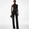 Sable’ Halter Neck Belted Jumpsuit