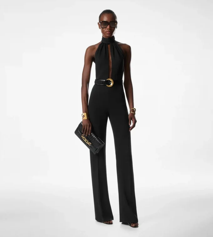 Sable’ Halter Neck Belted Jumpsuit