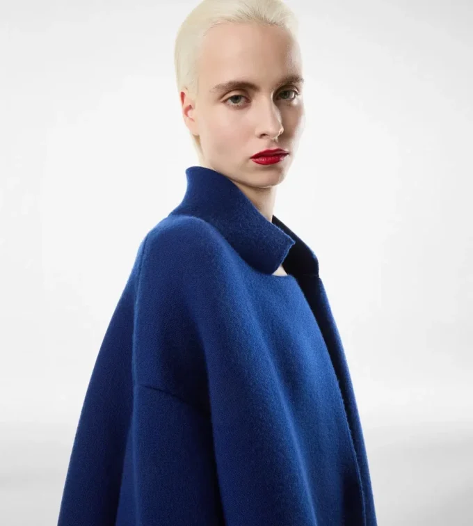 Sculptural Single Breasted Opera Coat Sculptural Single Breasted Opera Coat