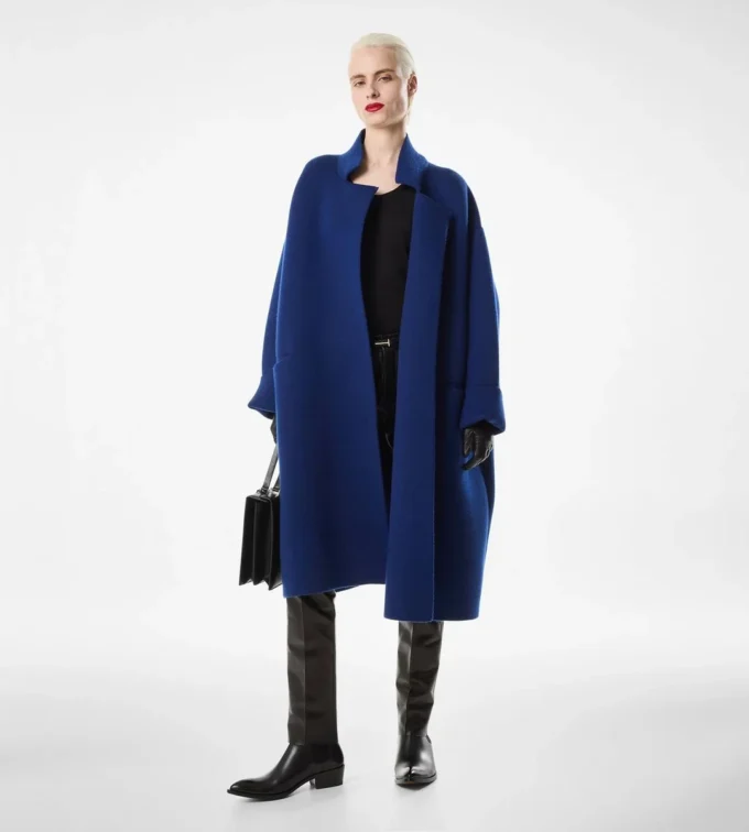 Sculptural Single Breasted Opera Coat Sculptural Single Breasted Opera Coat