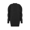 Sculptural Wool Cashmere Sweatshirt Mini Dress Sculptural Wool Cashmere Sweatshirt Mini Dress