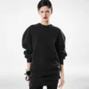 Sculptural Wool Cashmere Sweatshirt Mini Dress Sculptural Wool Cashmere Sweatshirt Mini Dress