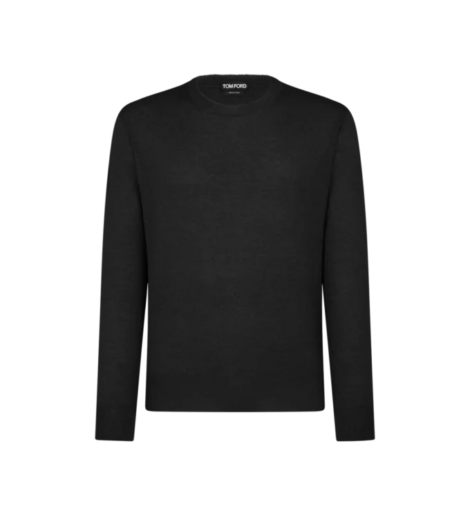 Seamless Alpaca Silk Crew Neck