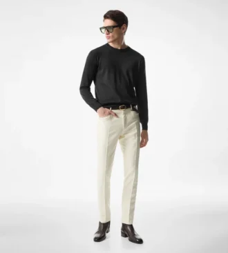 Seamless Alpaca Silk Crew Neck