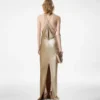 Sequin Embroidery V-Neck Evening Dress with Cut Out Sequin Embroidery V-Neck Evening Dress with Cut Out