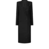 Sequined Wool Blend Crepe Double Breasted Coat Sequined Wool Blend Crepe Double Breasted Coat
