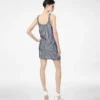 Sequins Embroidery Silk Tank Top Cocktail Dress
