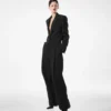 Sharp Wool Tuxedo Jumpsuit Sharp Wool Tuxedo Jumpsuit