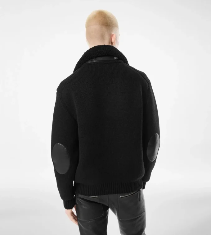 Shearling Collar Cashmere Cardigan Shearling Collar Cashmere Cardigan