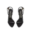 Shiny Leather Padlock Pointy Naked Sandal Shiny Leather Padlock Pointy Naked Sandal