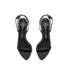 Shiny Leather Padlock Pointy Naked Sandal Shiny Leather Padlock Pointy Naked Sandal