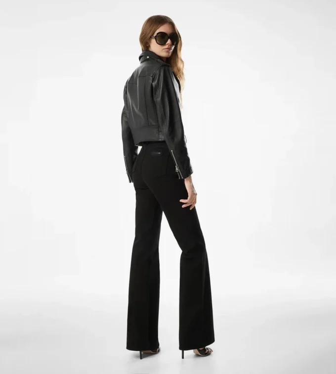 Shiny Plonge Leather Biker Jacket Shiny Plonge Leather Biker Jacket