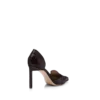 Shiny Stamped Crocodile Leather Eva D’Orsay Pump Shiny Stamped Crocodile Leather Eva D’Orsay Pump