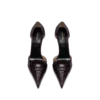 Shiny Stamped Crocodile Leather Eva D’Orsay Pump Shiny Stamped Crocodile Leather Eva D’Orsay Pump