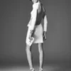 Short Dress with Cut Out and Chain Closure
