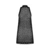 Short Sleeveless Dress with Mock Neck