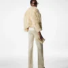 Silk and Wool Twill Open Back Waistcoat