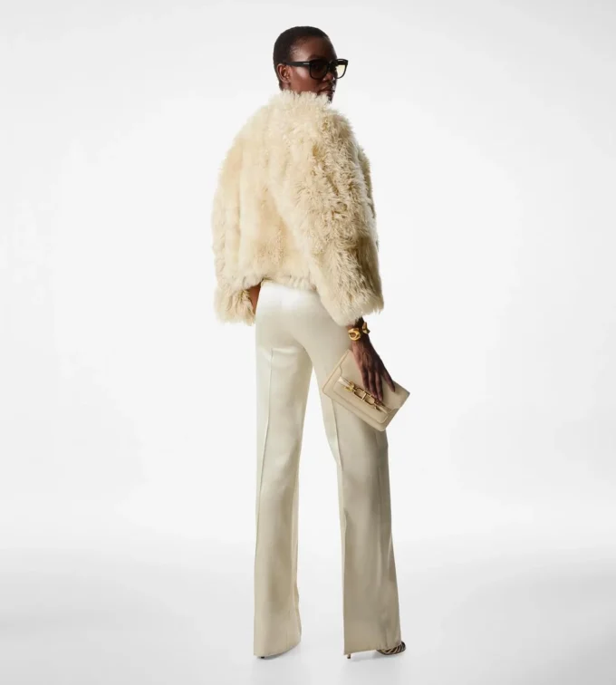 Silk and Wool Twill Open Back Waistcoat