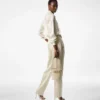 Silk and Wool Twill Tailored Pleated Pants Silk and Wool Twill Tailored Pleated Pants