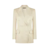 Silk and Wool Twill “Wallis” Double Breasted Jacket Silk and Wool Twill “Wallis” Double Breasted Jacket