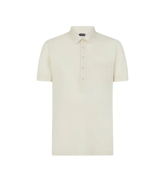 Silk Blend Piquet Polo
