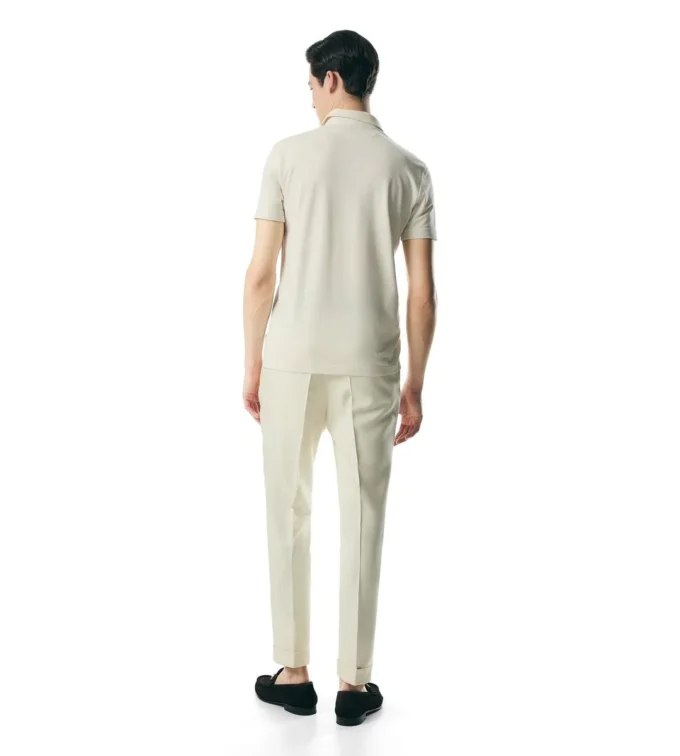 Silk Blend Piquet Polo