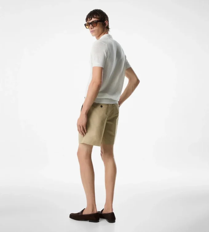 Silk Cotton Mesh Polo