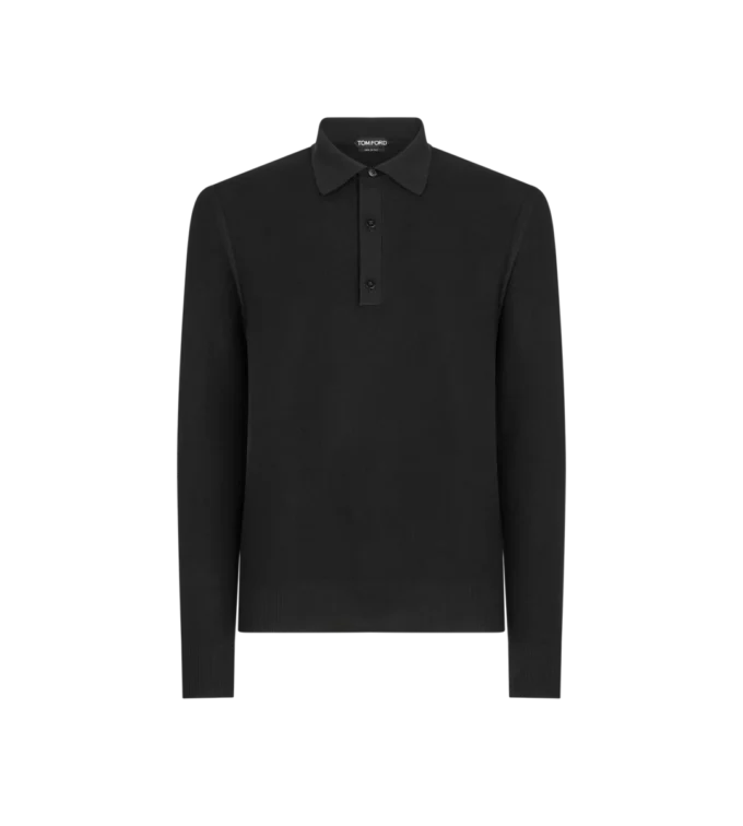 Silk Cotton Piquet Polo