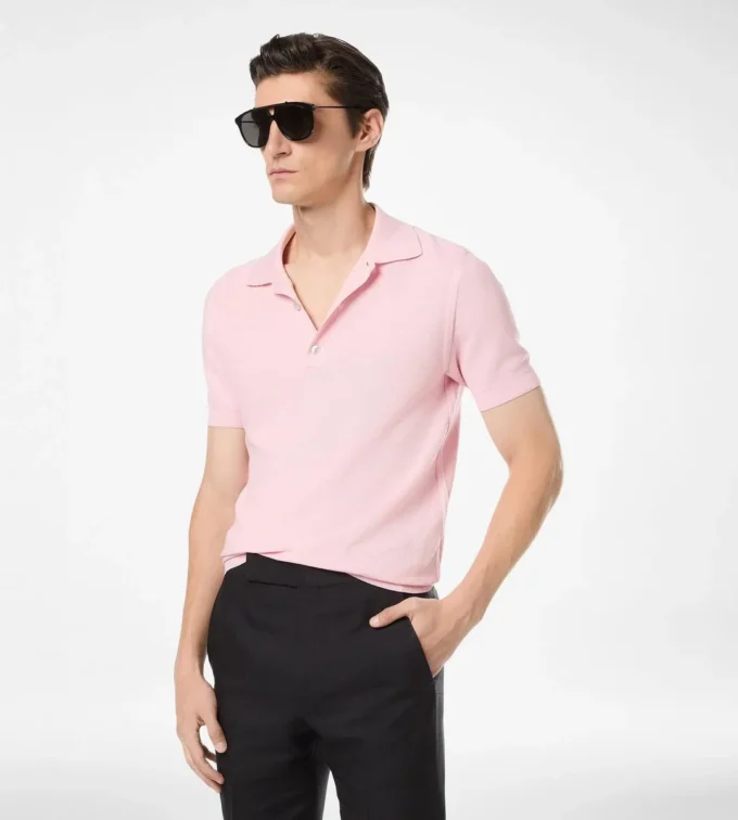 Silk Cotton Piquet Polo Silk Cotton Piquet Polo