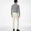 Silk Cotton Stripe Slim Fit Shirt