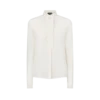Silk Crepe De Chine Shirt with Plisse Details Silk Crepe De Chine Shirt with Plisse Details