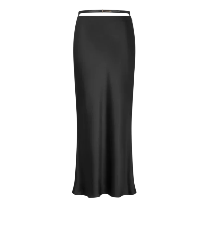 Silk Satin Ankle Length Bias Skirt Silk Satin Ankle Length Bias Skirt