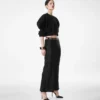 Silk Satin Ankle Length Bias Skirt Silk Satin Ankle Length Bias Skirt