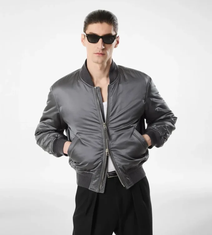 Silk Satin Bomber Silk Satin Bomber