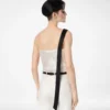 Silk Satin Camisole Top with Tuxedo Band