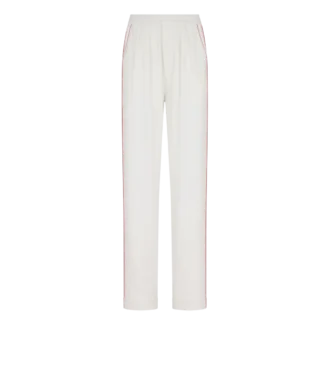 Silk Twill Pj Pants with Piping