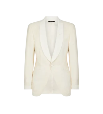 Silk Viscose Jacquard Evening Jacket