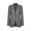 Single Breasted Peak Lapel Cashmere Jacket