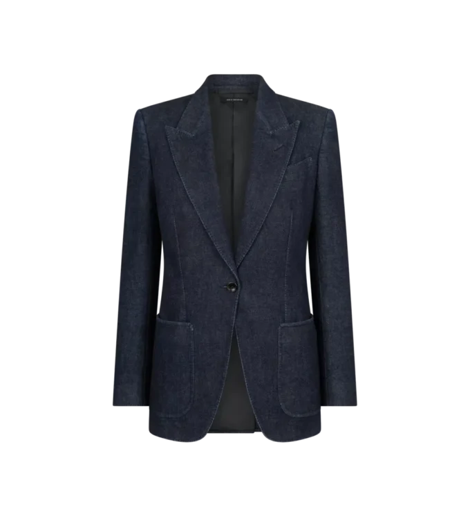 Single Breasted Peak Lapel Jacket Single Breasted Peak Lapel Jacket