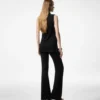 Sleeveless Crewneck Knit with Side Slits