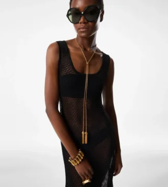 Sleeveless Scoop Neck Dress