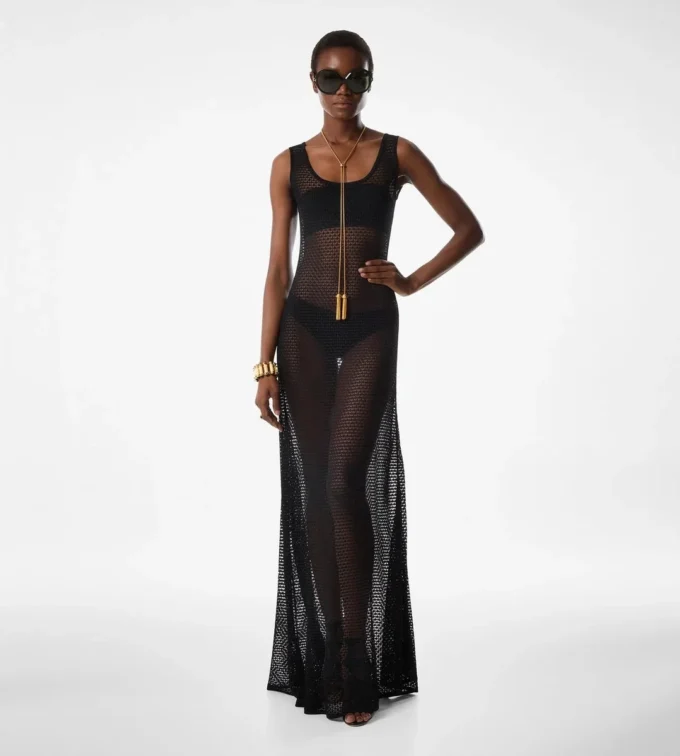 Sleeveless Scoop Neck Dress