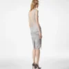 Sleeveless Silk Top with V-Back and Lace Inserts Sleeveless Silk Top with V-Back and Lace Inserts